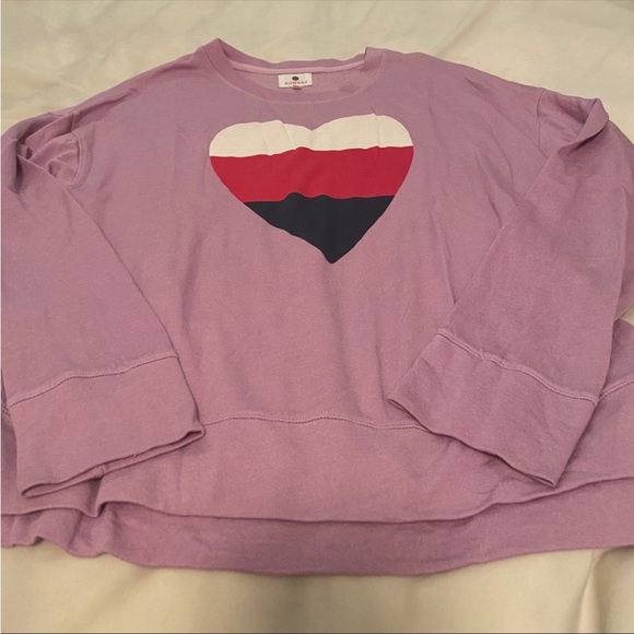 Sundry lavender hearts sweatshirt size 2 6/8 - Picture 2 of 3